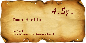 Amma Szelim névjegykártya